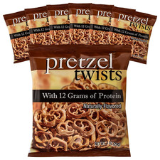 Keto Protein Pretzel Twists 12g Protein Low Calorie 7 Bags Snack Healthy