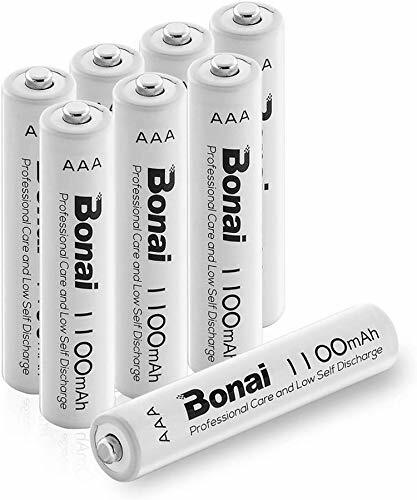 BONAI Batterie Ricaricabili AAA Alta Capacità, Pile Ministilo (M5c)