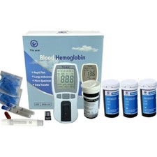 Hemoglobin Meter Hemoglobin Test Kit Analyzer Anemia Monitor 125 Strips