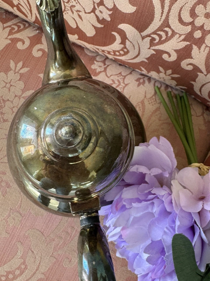 Посеребренный кофейник Georgina Castle (1402) International Silver Co. винтажный - Изображение 4 из 4