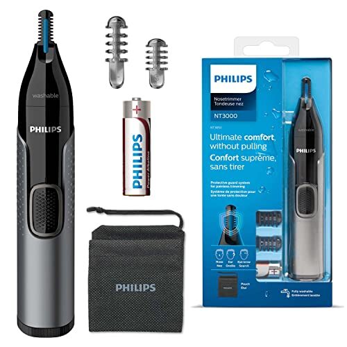 Philips Nose Trimmer Serie 3000 Rifinitore per Peli di Naso, Orecchie e (G6i)