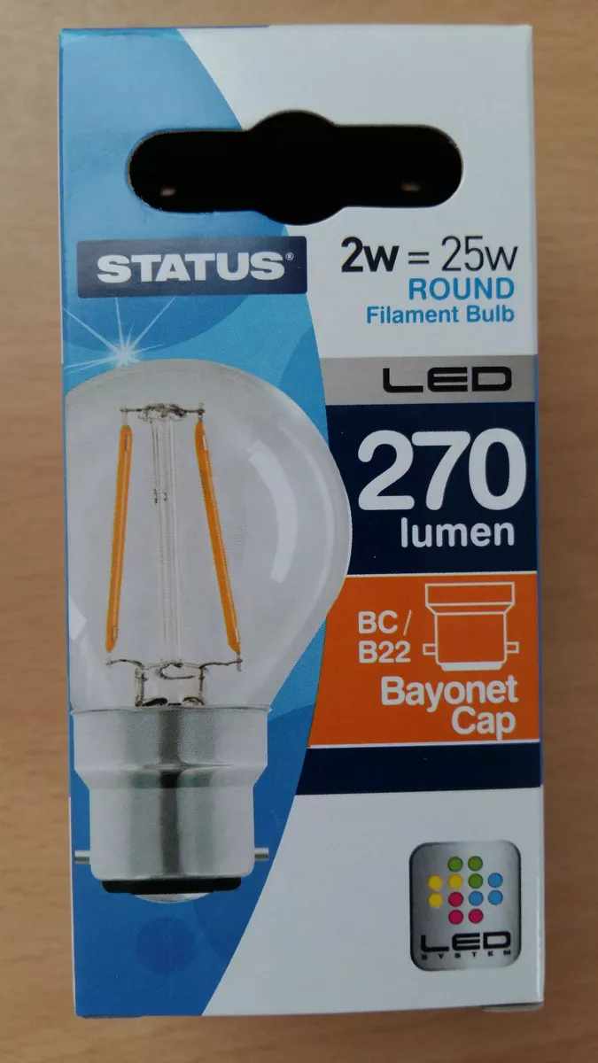 Round online filament bulb