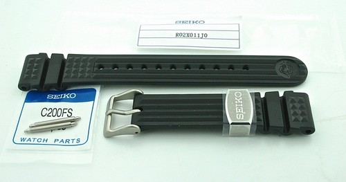 SEIKO PROSPEX MARINEMASTER SBDX017 BLACK WAFFLE STRAP - R02X011J0 - C200FS  BARS | eBay