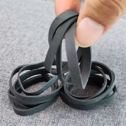 20Pcs Black Rubber Ring Stretchable Rubber Tie Office Home Packaging Supply - Picture 7 of 8
