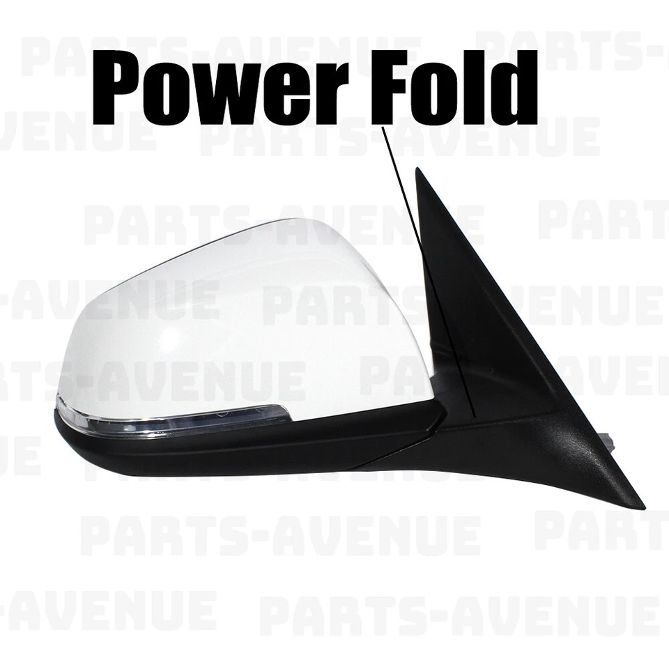 右乘客侧白色镜面适用于宝马 F35 12-17 5 针加热带盲点 — 第 2/4 张图片