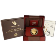 2014 W American Gold Buffalo Proof 1 oz $50 in OGP 3924.68 per troy oz