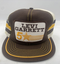 VTG Levi Garrett Hat Trucker Snapback Patch Cap NASCAR Racing Chewing Tobacco US