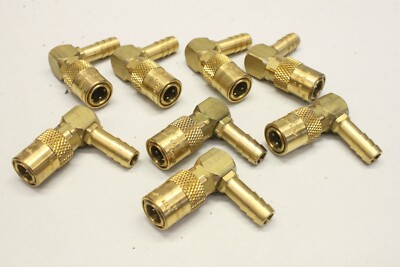 8x JIFFY-TITE  D-M-E 6,5mm 9,5mm Schnellkupplung  JIFFY-TITE  Elbow