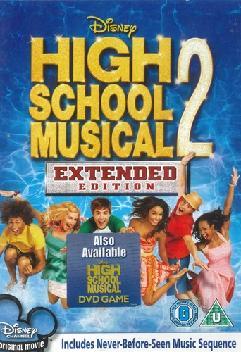 High School Musical 2 (2007) Extended Edition DVD, Zac Efron, Vanessa Hudgens