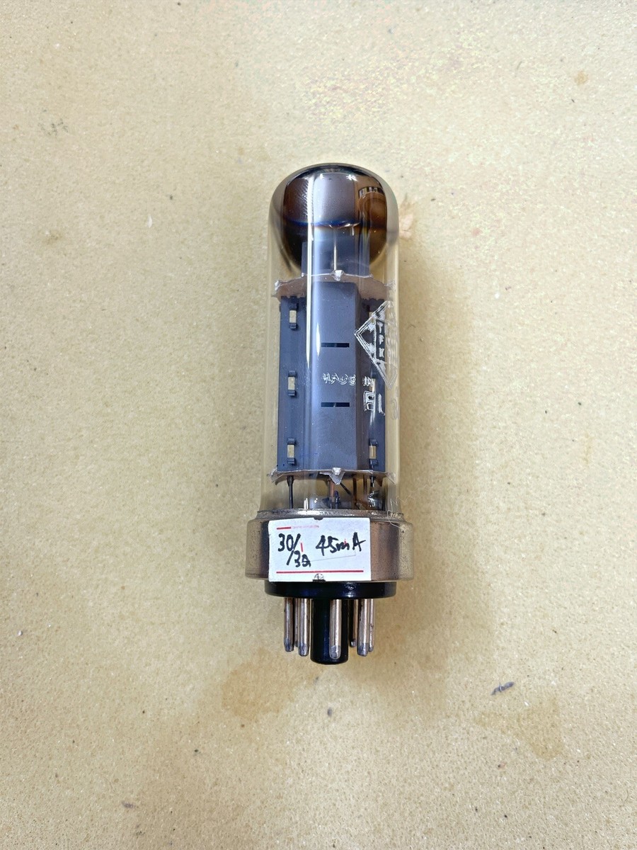 Telefunken EL34 6CA7 Metal Base OO getter 45 Degree tested