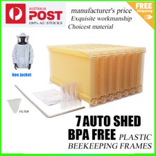 7pcs Plastic Auto Reap Honey Beehive Frames Beekeeping Frames Bee Hive Frame