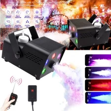 U`King 500W RGB 5 LED Fog Smoke Machine Disco Show Halloween Xmas Party Club Bar