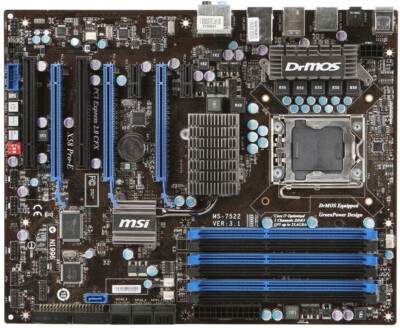 msi X58 Pro corei7 Office2019その他おまけ付 MSI X58 Pro-E, LGA 1366/Socket B, Intel Motherboard | eBay