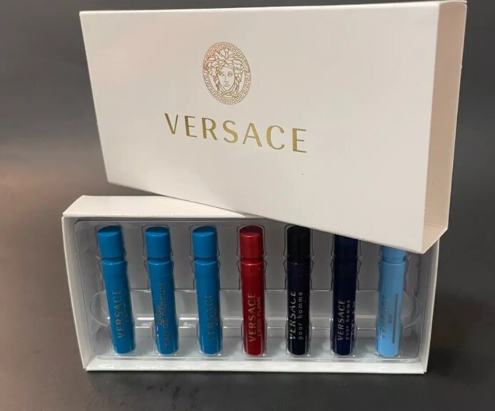 VERSACE MENS FRAGRANCE VARIETY 7-SAMPLE GIFT