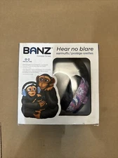 Banz baby Earmuffs for baby 0-2 yrs NWT Pink with flowers & Peace  Doodle