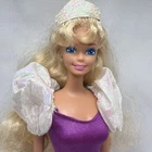 Vintage 1989 Blonde My First Barbie Prettiest Princess Ever  Shiny Dress