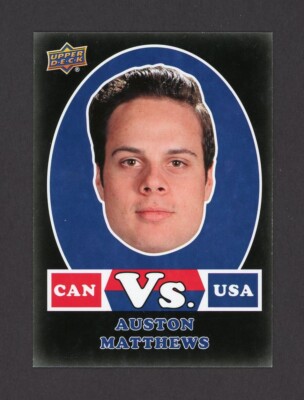 2017-18 Upper Deck Team Canada CAN vs. USA Black #VSB-AM Auston Matthews  *16704