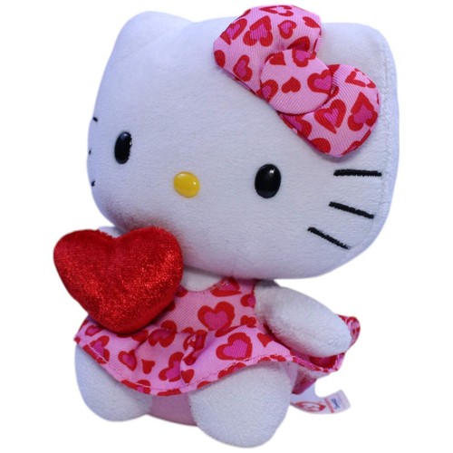 Hello Kitty by Sanrio, Katze mit Herz & Herzkleid Kuscheltier 15 cm, gebraucht v - Bild 2 von 9