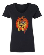 Camiseta Demogorgon Stranger TV Monster Halloween para mujer cuello en V