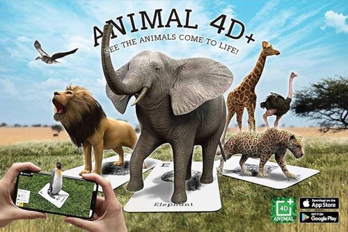 Carte Animali Ottagono 4D+ - Realtà Aumentata, Giocattolo Educativo - Foto 2 di 12