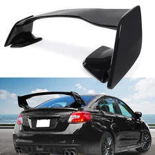 Rear Trunk Spoiler Wing Glossy Black JDM Style For Subaru WRX STI 2015-2021