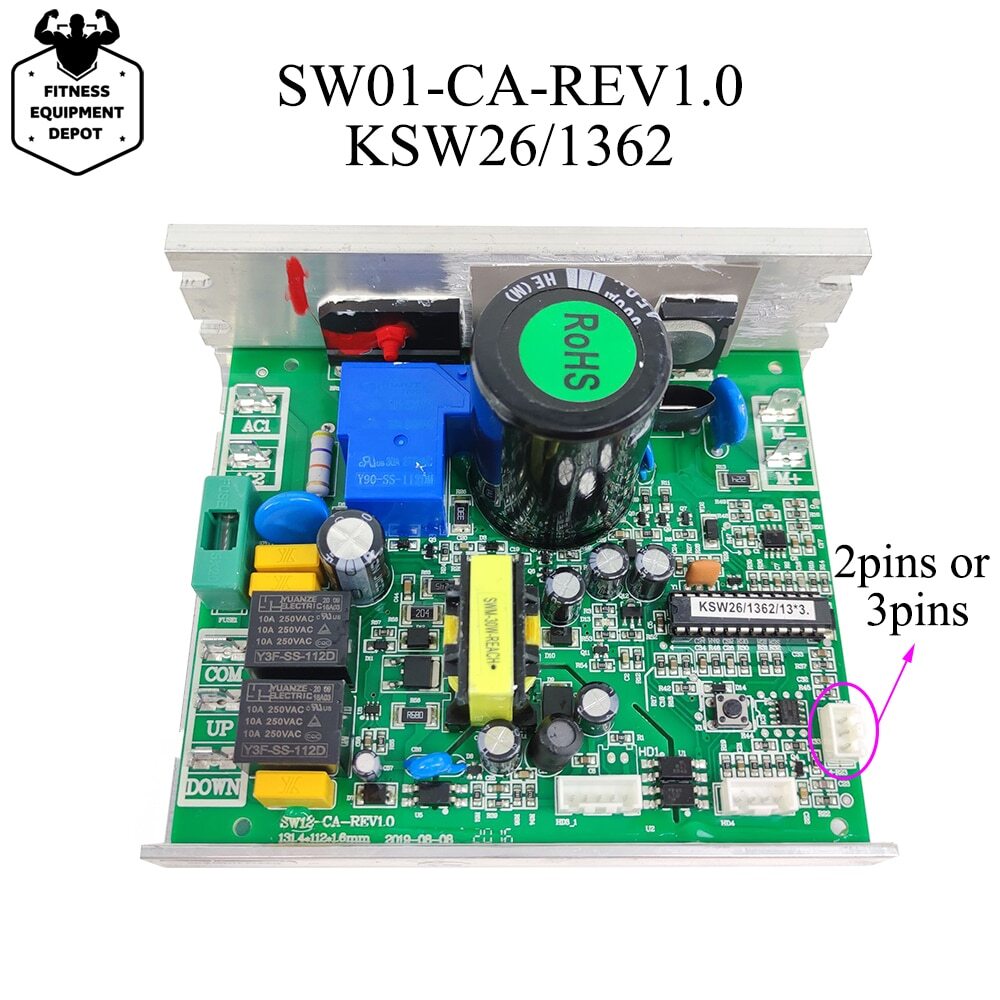SW01-CA-REV1.0 KSW26 KSW16 KSW13 Treadmill Motor Controller