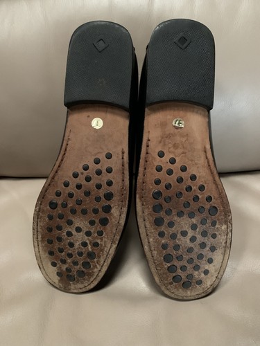 TAGS~Leather Loafers Women's Shoes~Size (37)7 ~Black Flats Handcrafted in Italy~ - Picture 5 of 12