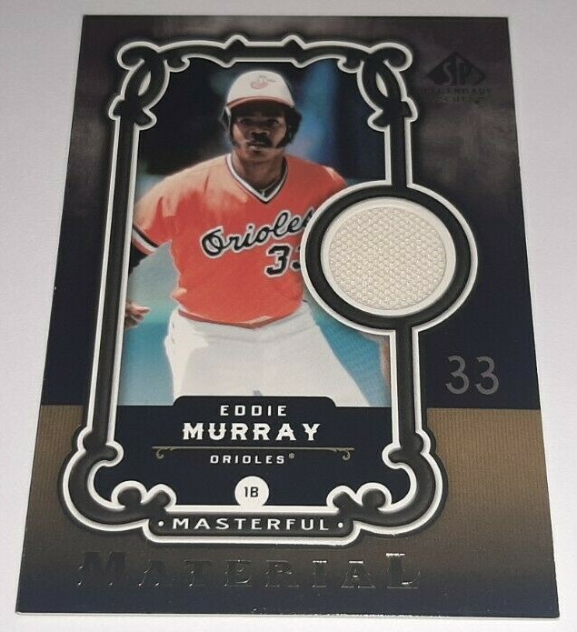 Eddie Murray 2007 SP Legendary Cuts Masterful Material Game Used Jersey Card view 1