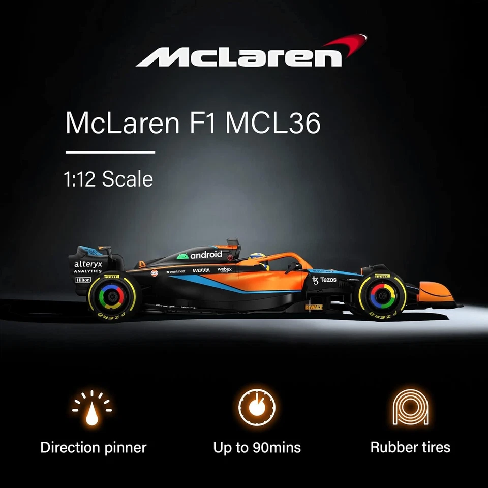 Highly Detailed 1:12 Scale McLaren F1 RC Car with 2.4GHz Control - Ready to Race - Image 4 of 4