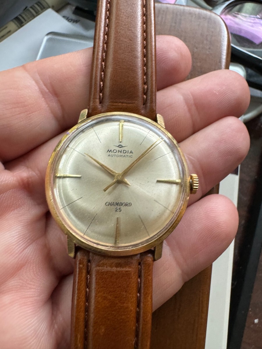 Vintage 1960s Swiss Mondia 'Chambord' Automatic 25 Jewel Mens