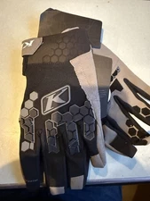 Klim Dakar Off-Road Motorcycle Gloves, Size LG, Asphalt/Slate Gray