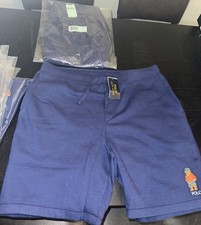 POLO Ralph Lauren Men's  Fleece Shorts w/ Preppy BEAR Navy Blue  Size L  NWT