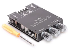 100W+100W Amplifier Board with Treble and Bass Control, DC 9-24V, BT and AUX ...