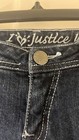 Justice Girls Simply Low Embellished glitter sparkle Bootcut Jeans 8R rhinestone — photo 4