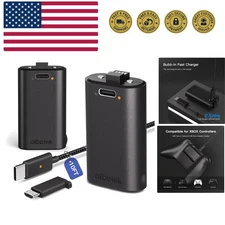 2 Pack Xbox Rechargeable Battery Pack, Xbox Series X Play & Charge Kit 1400mA...