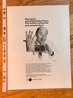 1967 Diehl mini-clock Uhr Werbeanzeige Vintage Ad Werbung Reklame