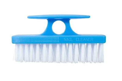 Superio Nail Brush Cleaner with Handle - Durable Scrubber 1 Pack, Blue 