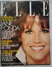 French Magazine Elle Jun.1985 Cover Jean Fonda By Harry Langdon 