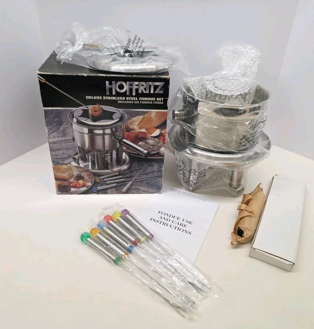 Hoffritz Deluxe Stainless Steel Fondue Set Includes 6 Forks
Opens in a new window or tab