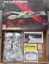 Star Trek Generations Klingon Bird of Prey Model Kit AMT 8230 Open Box