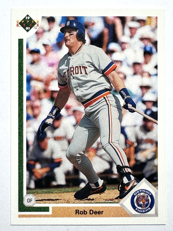 ROB DEER Detroit Tigers 1991 Upper Deck Baseball Card #726