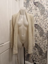 Papaya Size 10 Cream Knitted Belted Cardigan Perfect Condition Never Worn