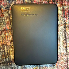 Western Digital WD Elements External Hard Disk Drive, USB, Black