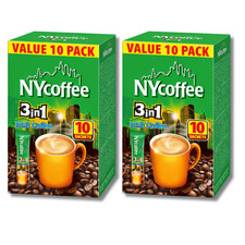 20 Pack - NY coffee 3in1 Instant Irish Coffee Sachets - 20 Sachets Total