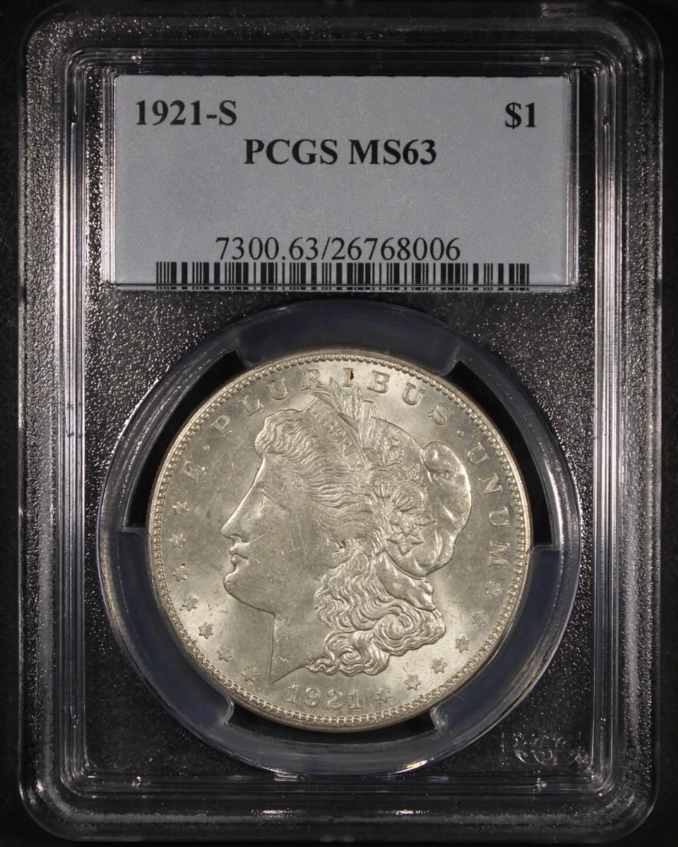 MS 63 Graded 1921 Year Morgan US Dollars (1878-1921) for sale | eBay