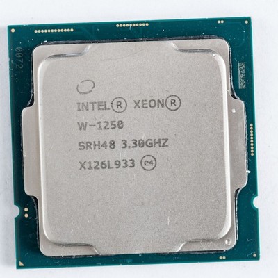 Intel Xeon W-1250 SRH48 LGA1200 3.3GHz 80W Six Core Processor Comet Lake 14nm