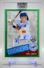 Will Smith 2020 Topps Clearly #TBA-WSM Green Authentic Auto #/99 SP - LA Dodgers