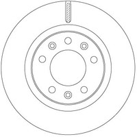 2Er Set Bremsscheiben TRW Automotive DF6785 Peugeot 16 107 046 80