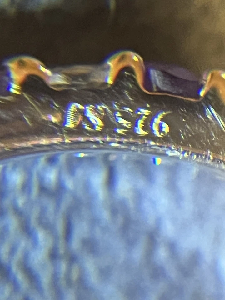 Pendientes de peridoto vintage de plata de ley con nuevos anillos de amatista y peridoto 925 Foto 3 de 4