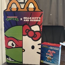 2025 Hello Kitty/TMNT My Melody Leonardo McDonalds Happy Meal Toy 5 NEW w/Box